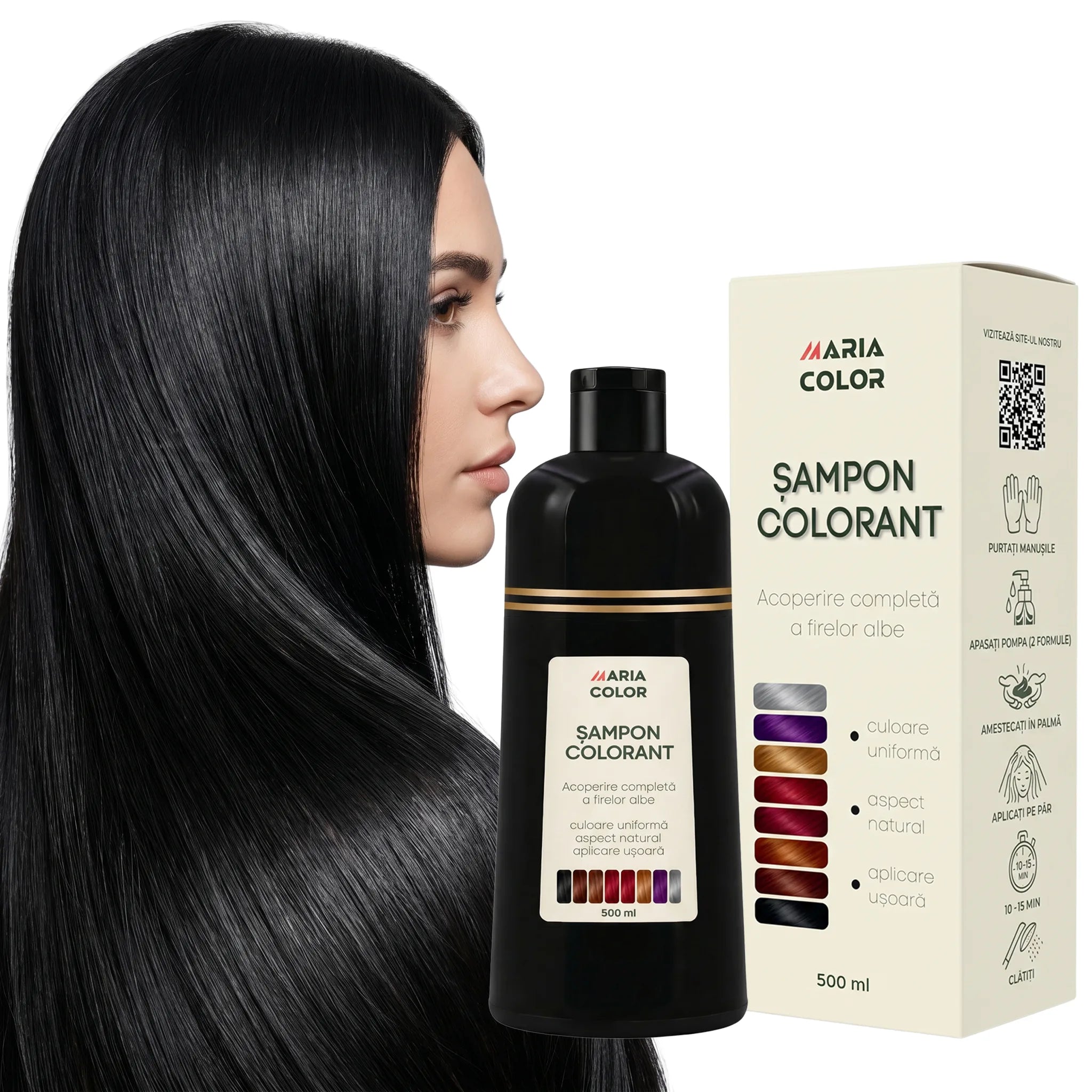 Șampon pentru colorarea părului alb, 500ml - MARIACOLOR™